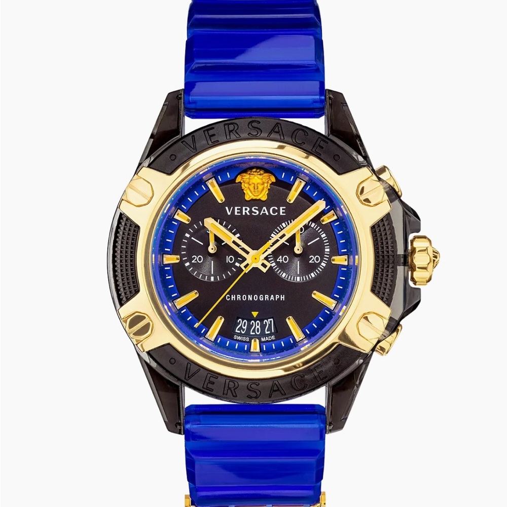 VERSACE
Men's 44Mm Icon Active Silicone Watch